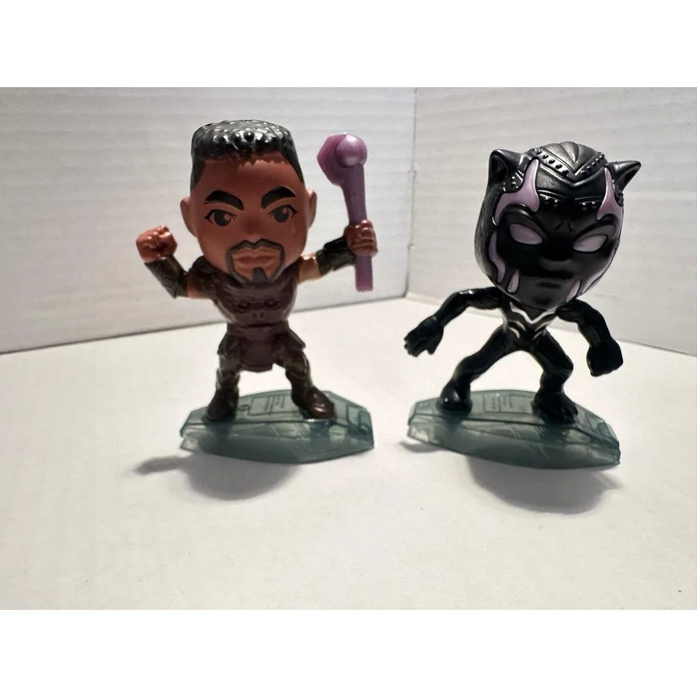 Marvel Black Panther Comic Book Figurines Set of 2 Licensed Plastic Collectibles